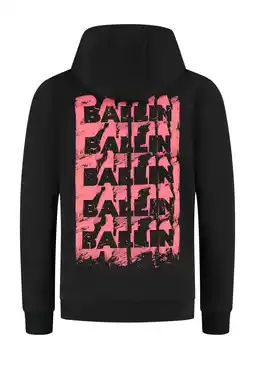 Wehkamp Ballin hoodie zwart aanbieding