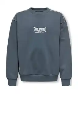 Wehkamp ONLY & SONS JUNIOR sweater grijsblauw aanbieding