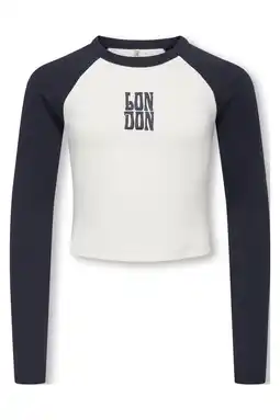 Wehkamp KIDS ONLY GIRL longsleeve donkerblauw aanbieding