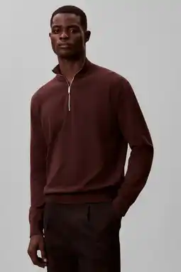 Wehkamp Calvin Klein gebreide trui bruin aanbieding