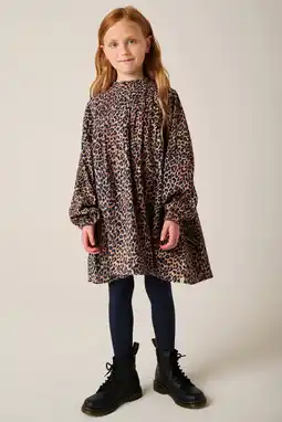 Wehkamp Tumble 'n Dry A-lijn jurk bruin aanbieding