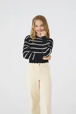Wehkamp KIDS ONLY GIRL trui zwart fijn gebreid aanbieding