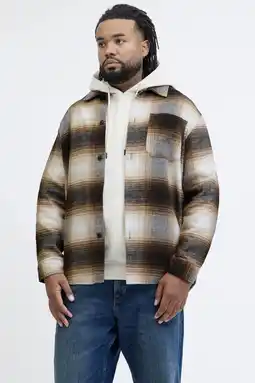 Wehkamp JACK & JONES PLUS SIZE geruit Plus Size bruin aanbieding