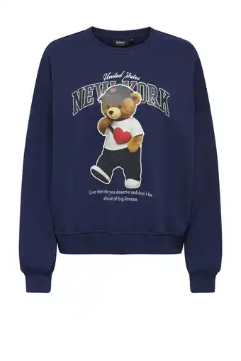 Wehkamp KIDS ONLY GIRL sweater donkerblauw aanbieding