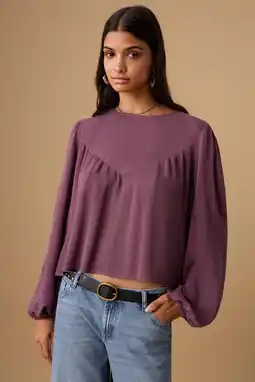Wehkamp MANGO TEEN blousetop paars aanbieding