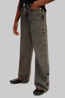 Wehkamp Calvin Klein relaxed wide leg jeans black denim aanbieding