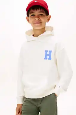 Wehkamp Tommy Hilfiger hoodie ecru aanbieding