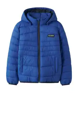 Wehkamp NAME IT KIDS gewatteerde jas blauw aanbieding