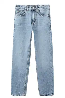 Wehkamp MANGO TEEN tapered jeans light blue denim aanbieding