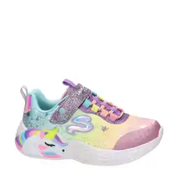 Wehkamp Skechers Unicorn sneakers met lichtjes roze/multi aanbieding