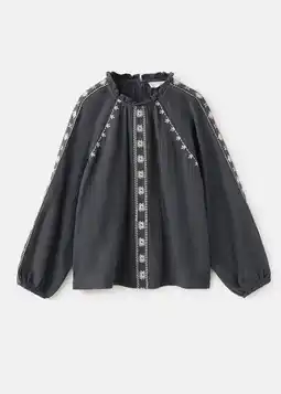 Wehkamp Mango Kids blousetop antraciet aanbieding