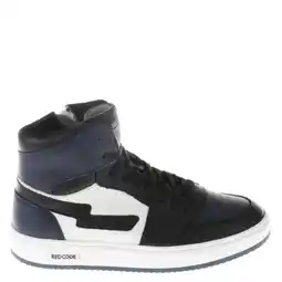 Wehkamp Red Code leren sneakers donkerblauw aanbieding