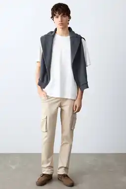 Wehkamp MANGO TEEN cargo jeans beige aanbieding