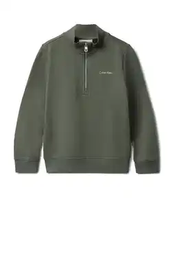 Wehkamp Calvin Klein sweater donkergroen aanbieding