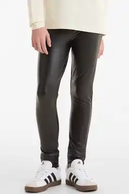 Wehkamp Anytime gecoate legging zwart aanbieding