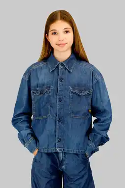 Wehkamp G-STAR blouse medium blue denim aanbieding