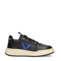 Wehkamp Vingino leren sneakers zwart/blauw aanbieding