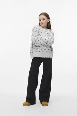 Wehkamp VERO MODA GIRL straight casual broek zwart aanbieding