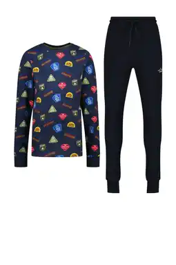 Wehkamp Vingino pyjama donkerblauw/multicolor aanbieding