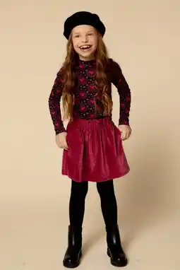 Wehkamp LOOXS little fluwelen korte rok roze aanbieding