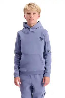 Wehkamp BLACK BANANAS hoodie grijsblauw aanbieding