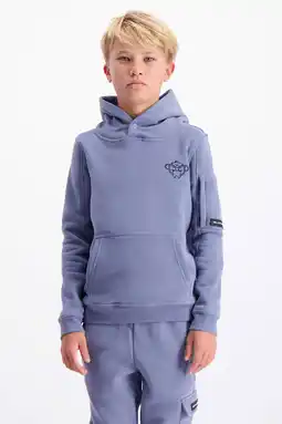 Wehkamp BLACK BANANAS hoodie grijsblauw aanbieding