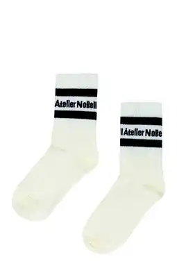 Wehkamp NoBell’ sokken wit/zwart aanbieding