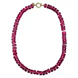 Wehkamp Bonnie Studios gold plated ketting Phil bordeauxrood aanbieding