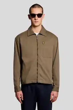 Wehkamp Lyle & Scott overshirt kaki aanbieding