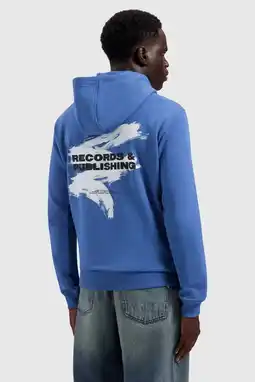 Wehkamp Ballin hoodie met backprint blauw aanbieding