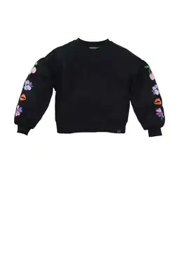Wehkamp Z8 kids sweater Zahara met borduursels donkerblauw aanbieding