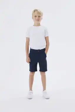 Wehkamp NAME IT KIDS slim fit bermuda NKMSILAS donkerblauw aanbieding