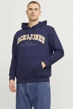 Wehkamp JACK & JONES PLUS SIZE hoodie donkerblauw aanbieding