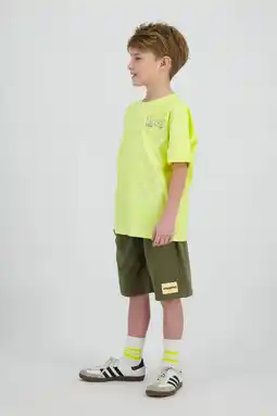 Wehkamp Vingino relaxed sweatshort groen aanbieding