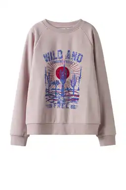 Wehkamp NAME IT KIDS sweater lila aanbieding
