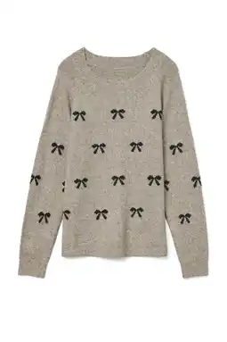 Wehkamp VERO MODA GIRL trui zand fijn gebreid aanbieding