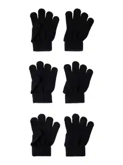 Wehkamp NAME IT KIDS handschoenen - zwart (set van 3) aanbieding