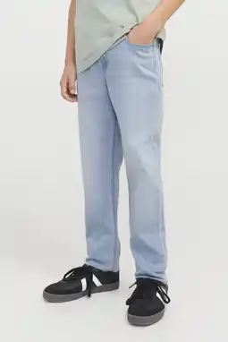 Wehkamp JACK & JONES JUNIOR regularwaist slim fit jeans light blue denim aanbieding