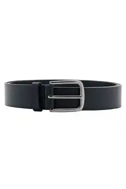 Wehkamp Mango Man leren riem zwart aanbieding