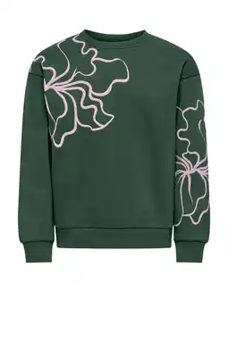 Wehkamp KIDS ONLY GIRL sweater donkergroen aanbieding