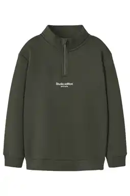 Wehkamp NAME IT KIDS sweater donkergroen aanbieding