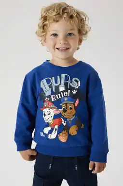Wehkamp NAME IT MINI Paw Patrol sweater hardblauw aanbieding