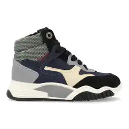 Wehkamp Red Rag leren sneakers blauw aanbieding