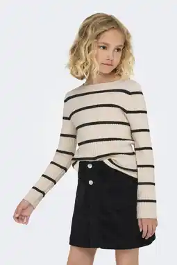 Wehkamp KIDS ONLY GIRL trui ecru rib gebreid aanbieding