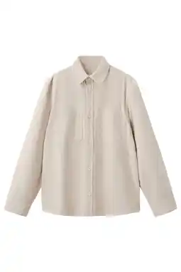 Wehkamp Mango Man overshirt ecru aanbieding