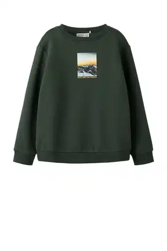 Wehkamp NAME IT KIDS sweater donkergroen aanbieding