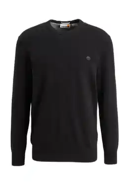 Wehkamp Timberland fijn gebreide pullover van katoen zwart aanbieding