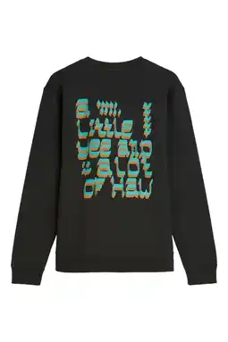 Wehkamp Scotch & Soda sweater met backprint zwart aanbieding