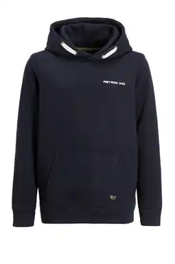 Wehkamp Petrol Industries hoodie donkerblauw aanbieding