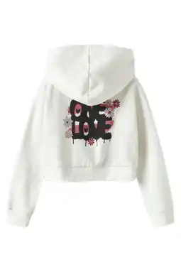 Wehkamp NAME IT KIDS hoodie met backprint wit aanbieding